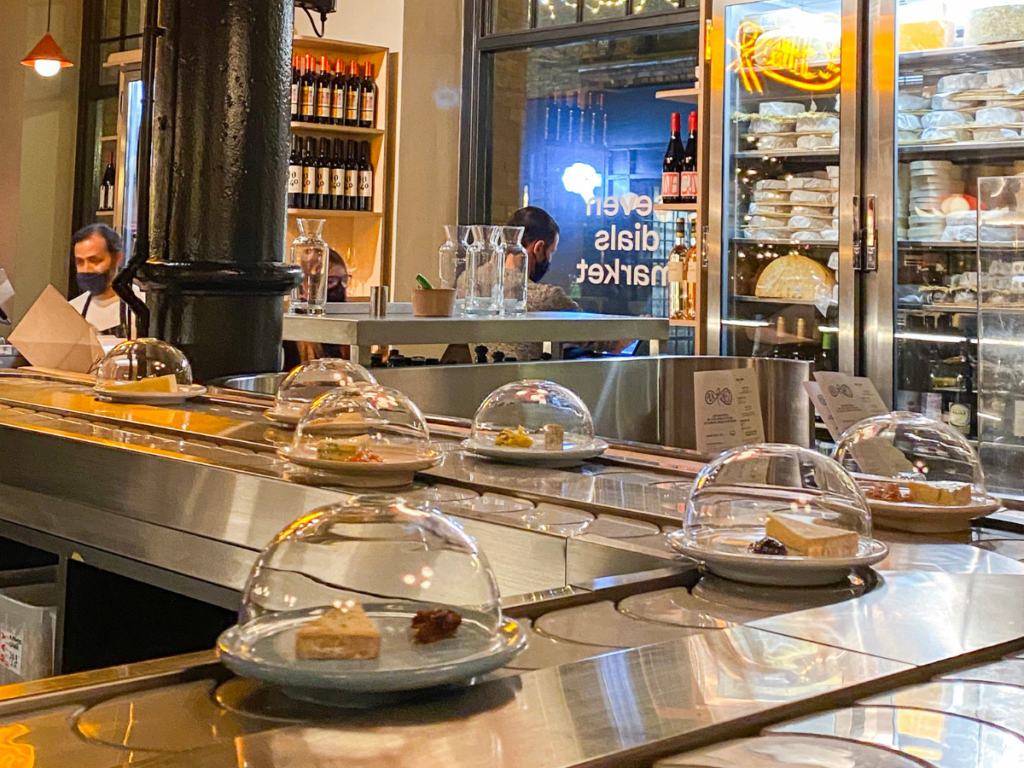 Pick & Cheese London’s All You Can Eat Cheese Conveyer Belt