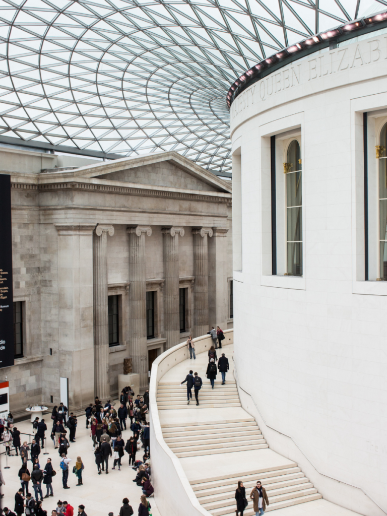 the architecture of the british museum makes it a london landmark