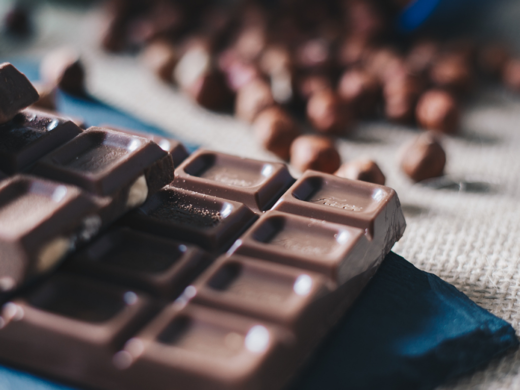 bars of chocolate are an excellent london snack