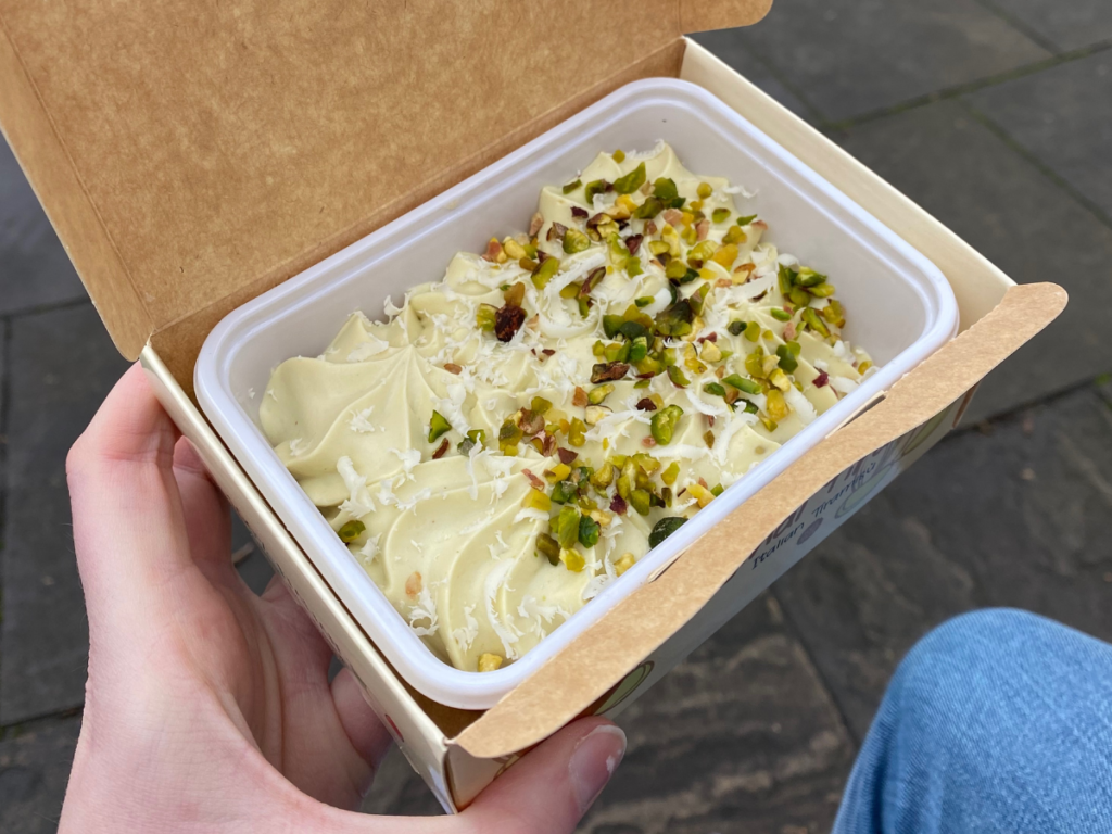 try the pistachio tiramisu from walkmisu london