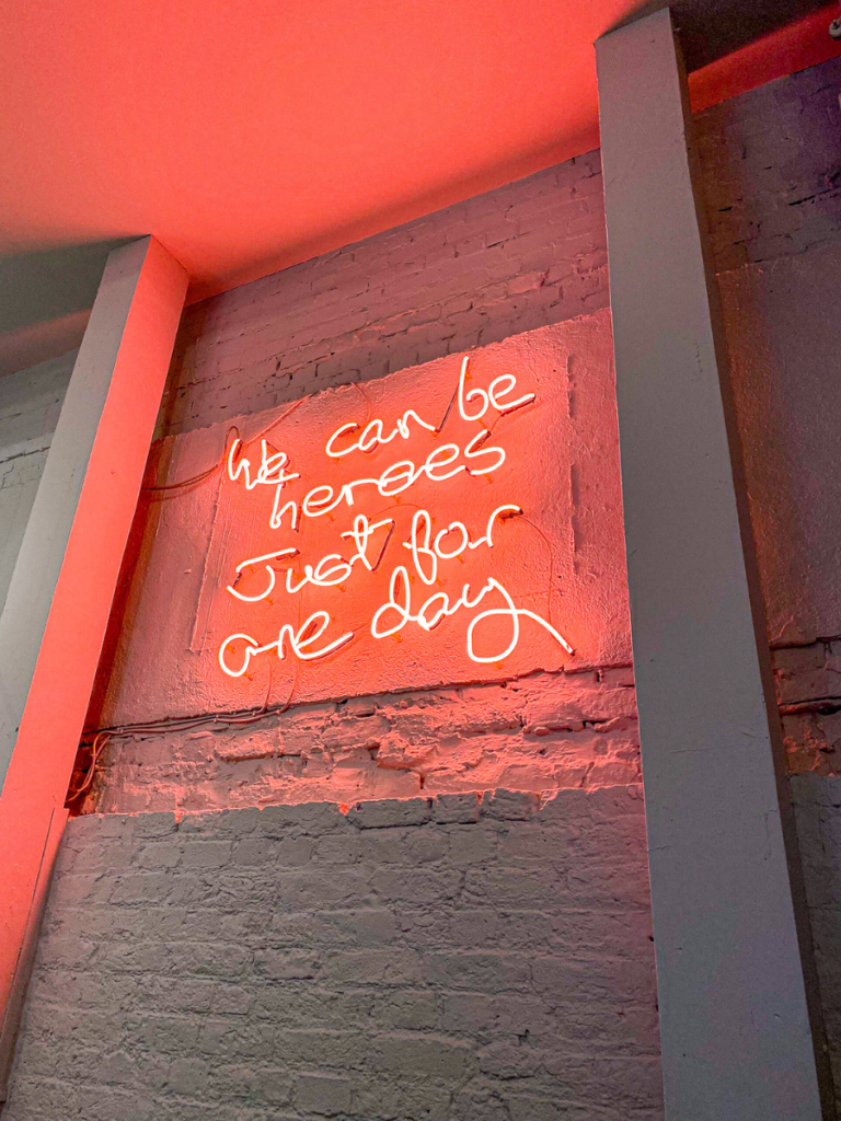 neon signs will keep you inspired at Grind Covent Garden