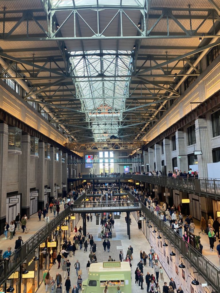 the turbine hall at the power station has been transformed from its previous use