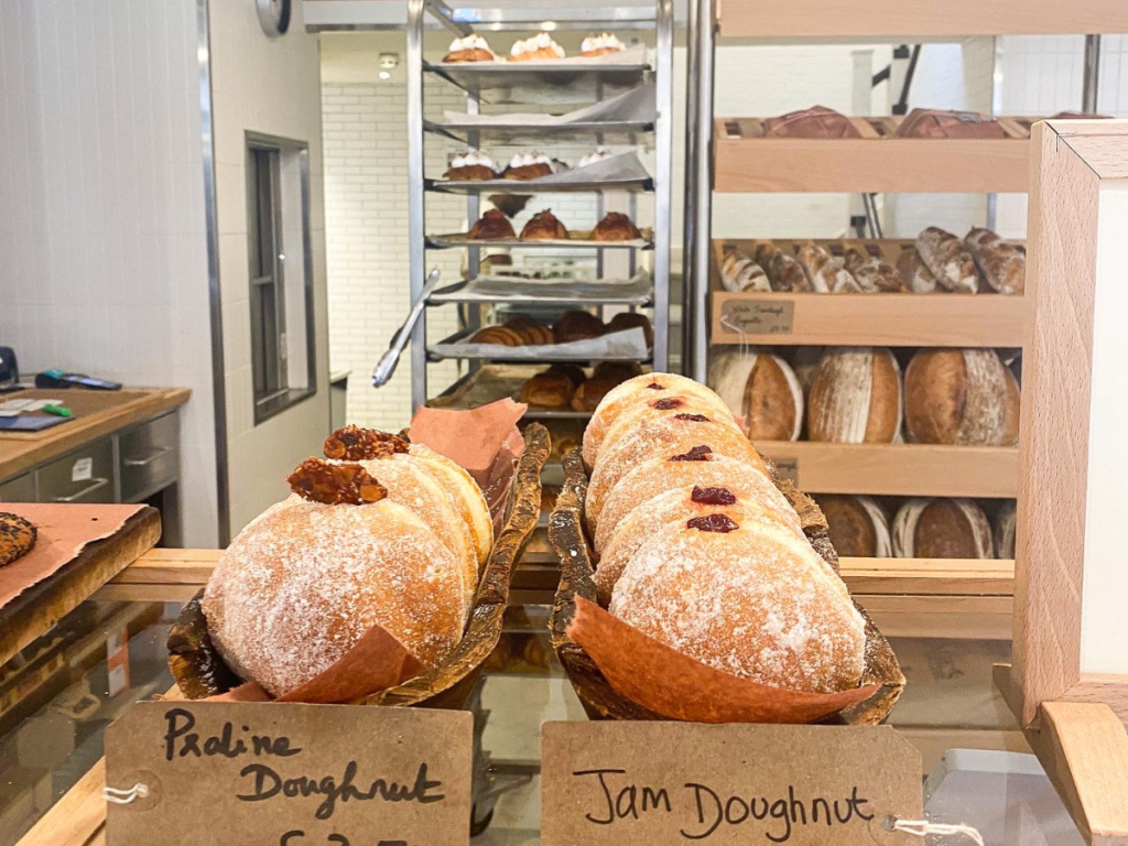 pick up delicious bread, pastries, and doughnuts at Chestnut in Belgravia