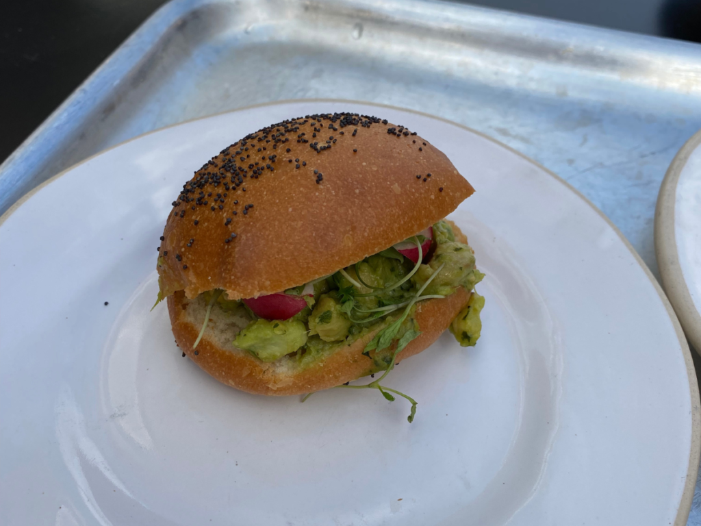 avocado and chickpea sandwich at Gail's bakery