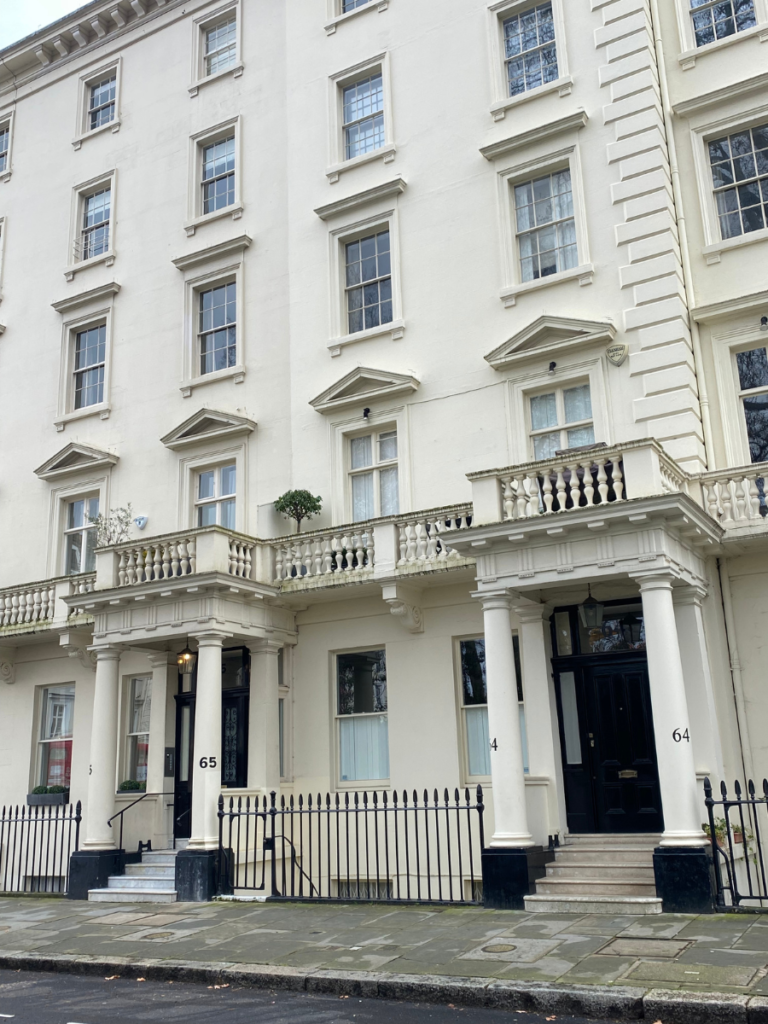 White stucco houses of Pimlico