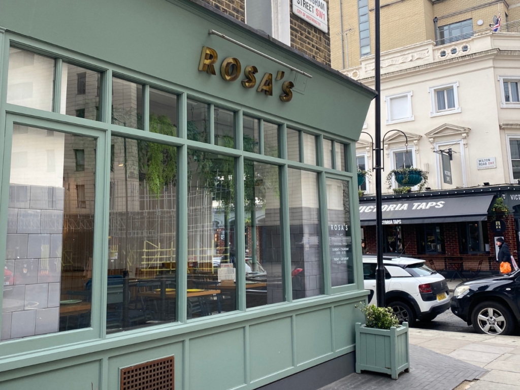 Rosa's thai cafe in Pimlico