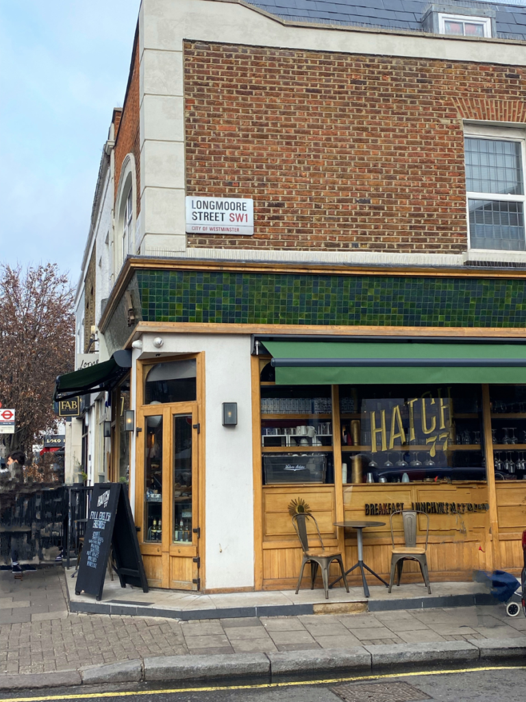 hatch 77 is one of Pimlico favourite cafes