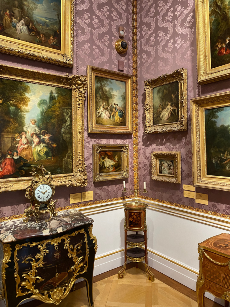 Stunning pink room filled with art at The Wallace Collection