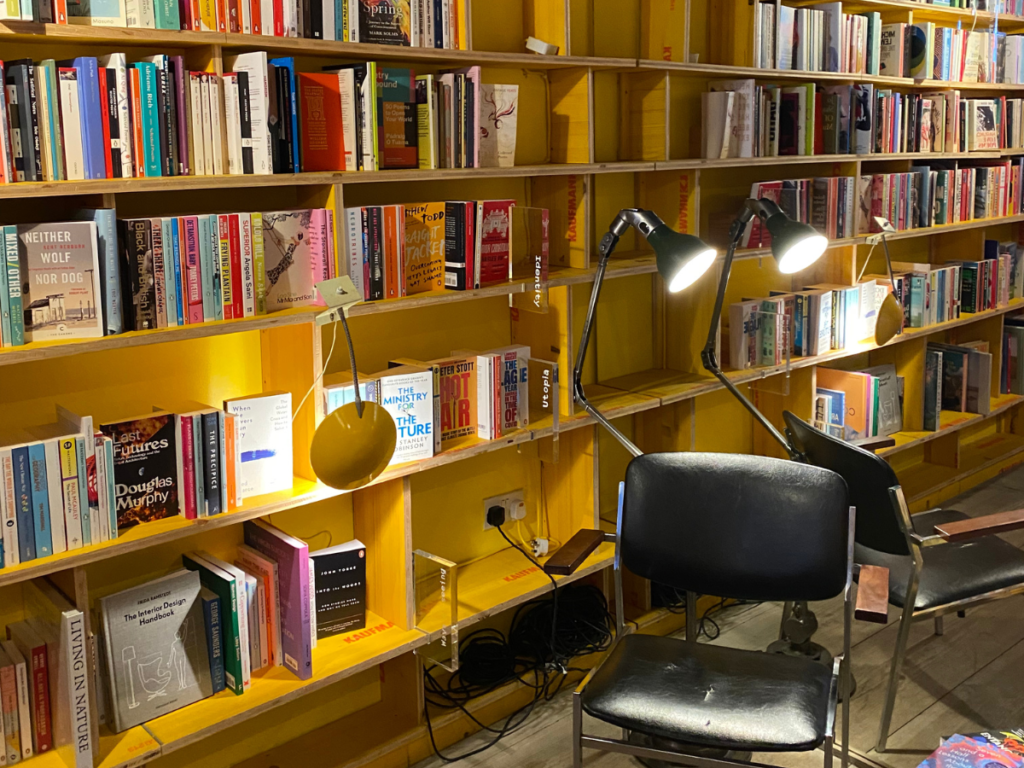 Libreria is an aesethic bookshop with midcentury furniture 