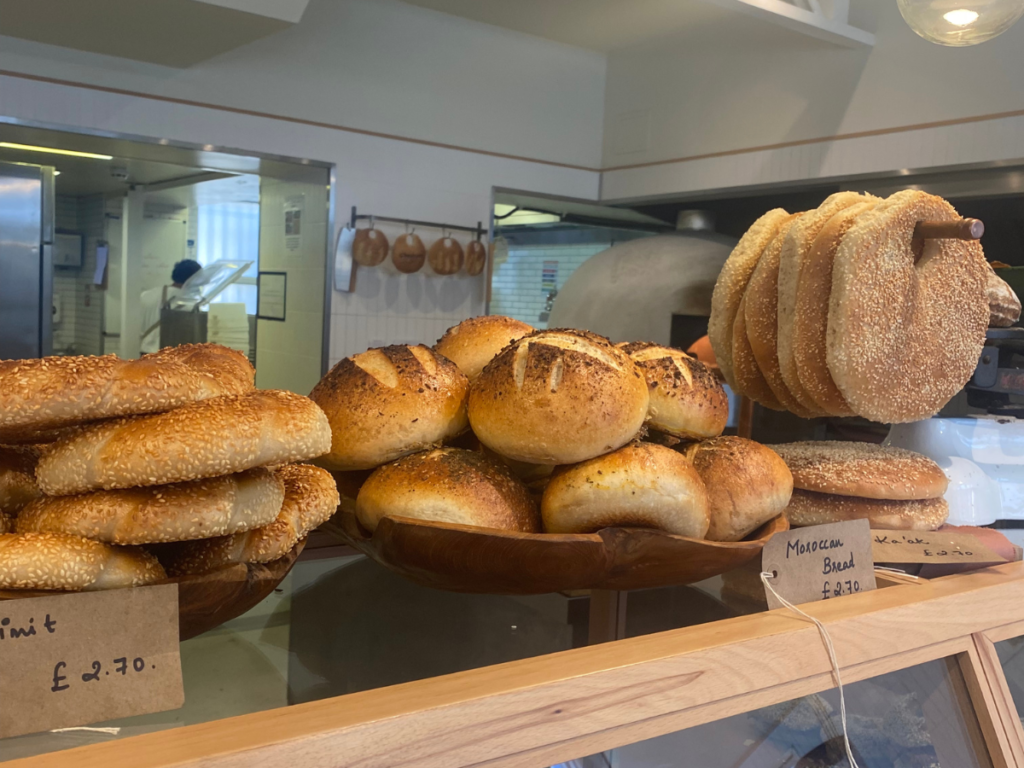 Different types of fresh bread to buy at Chestnut Bakery