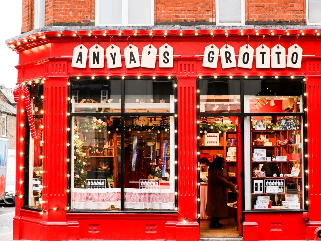 Anya's Santa's Grotto in Belgravia
