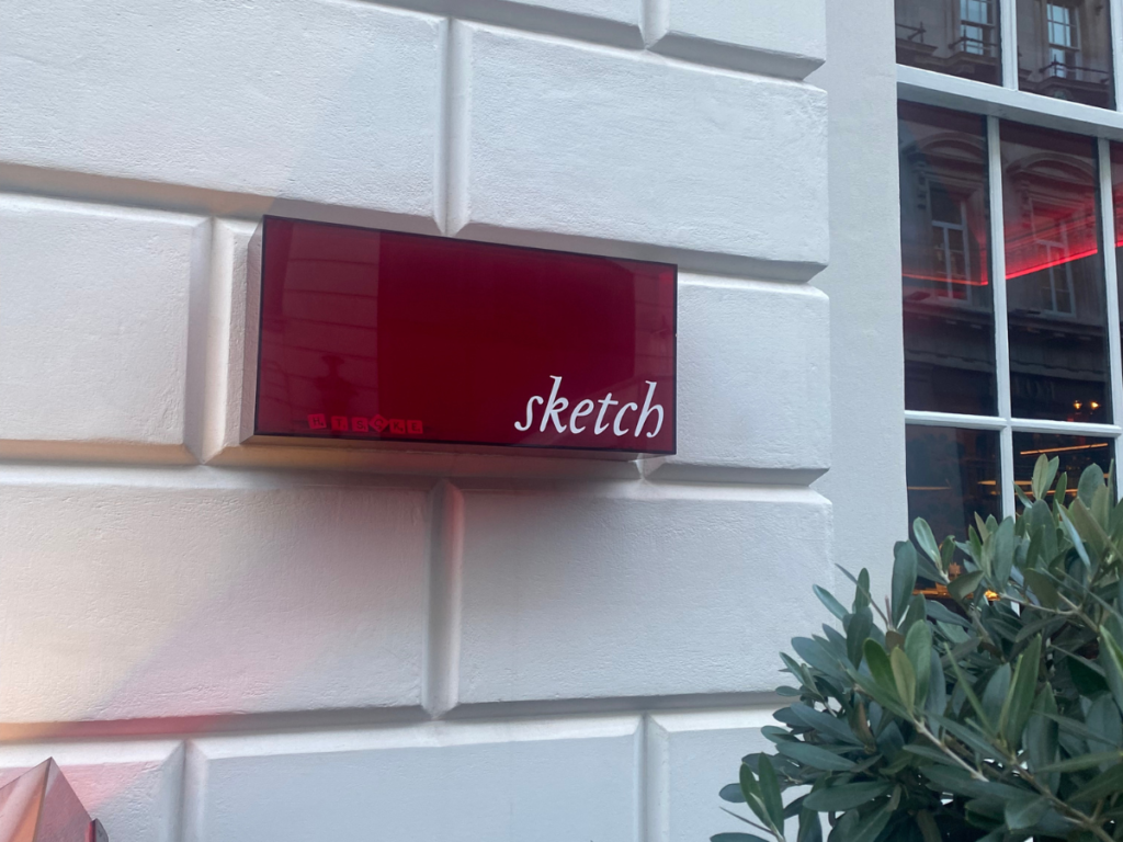 the sketch sign outside of 9 conduit street