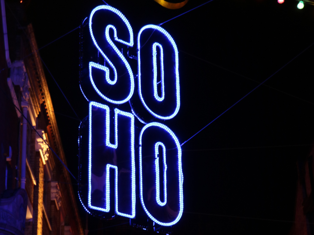 Soho signs you'll see if you visit for a drink