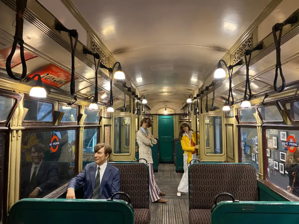 Inside an old tub carriage at the Transport Museum 